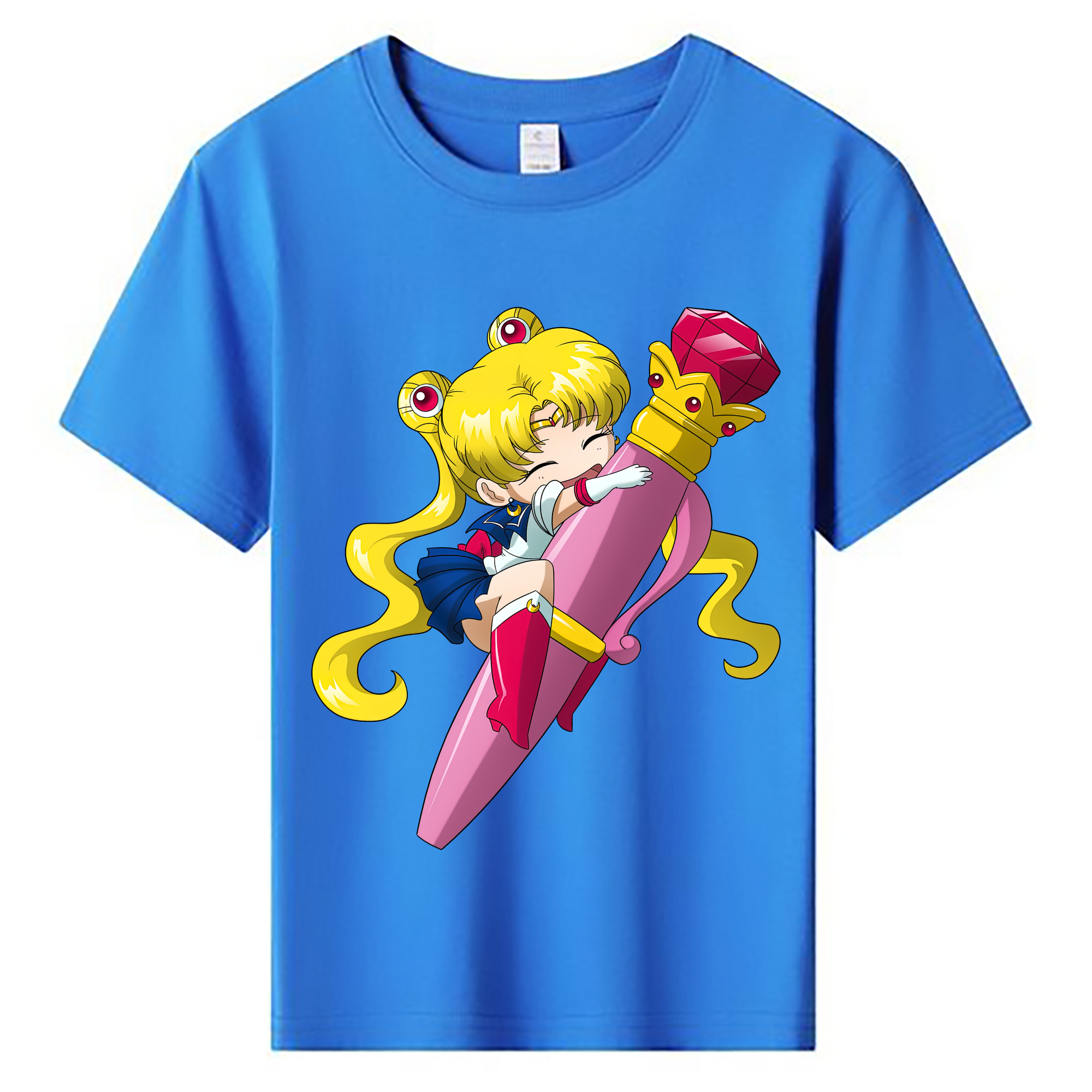 （画像用） 美少女戦士セーラームーン 月野 うさぎ つきの うさぎ Sailor Moon Tsukino Usagi 綿100％キッズTシャツ（フロントプリント）